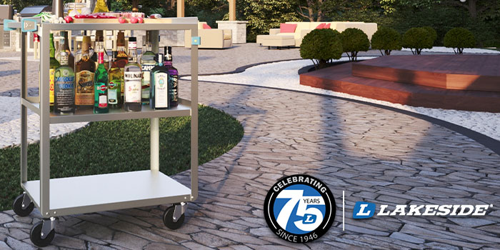 Lakeside Stainless Steel Utility Cart