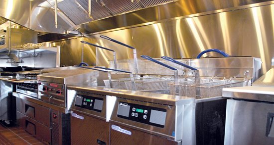 Gather restaurant new kitchen equipment, fryolators