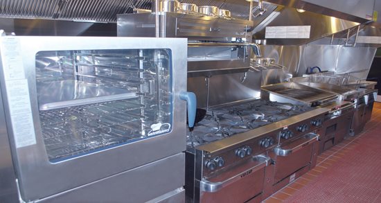 Gather restaurant new kitchen equipment, combi oven