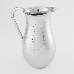 STAINLESS STEEL HAMMERED BELL PITCHER
