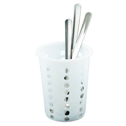 Perforated Silverware Cylinder, Plastic