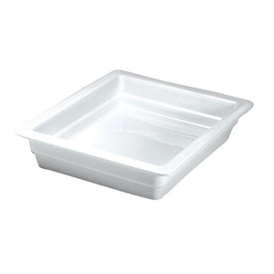 4 qt. square porcelain food pan