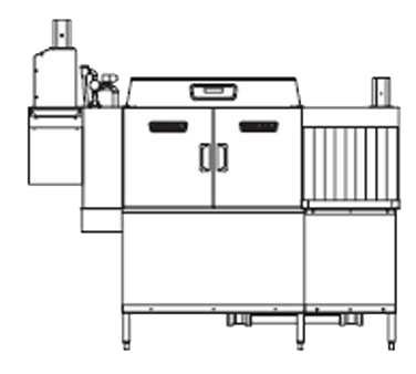 Hobart CLCS76ER+BUILDUP Dishwasher, Conveyor Type