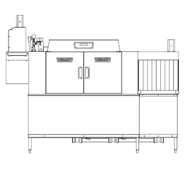 Hobart CLCS86ER+BUILDUP Dishwasher, Conveyor Type