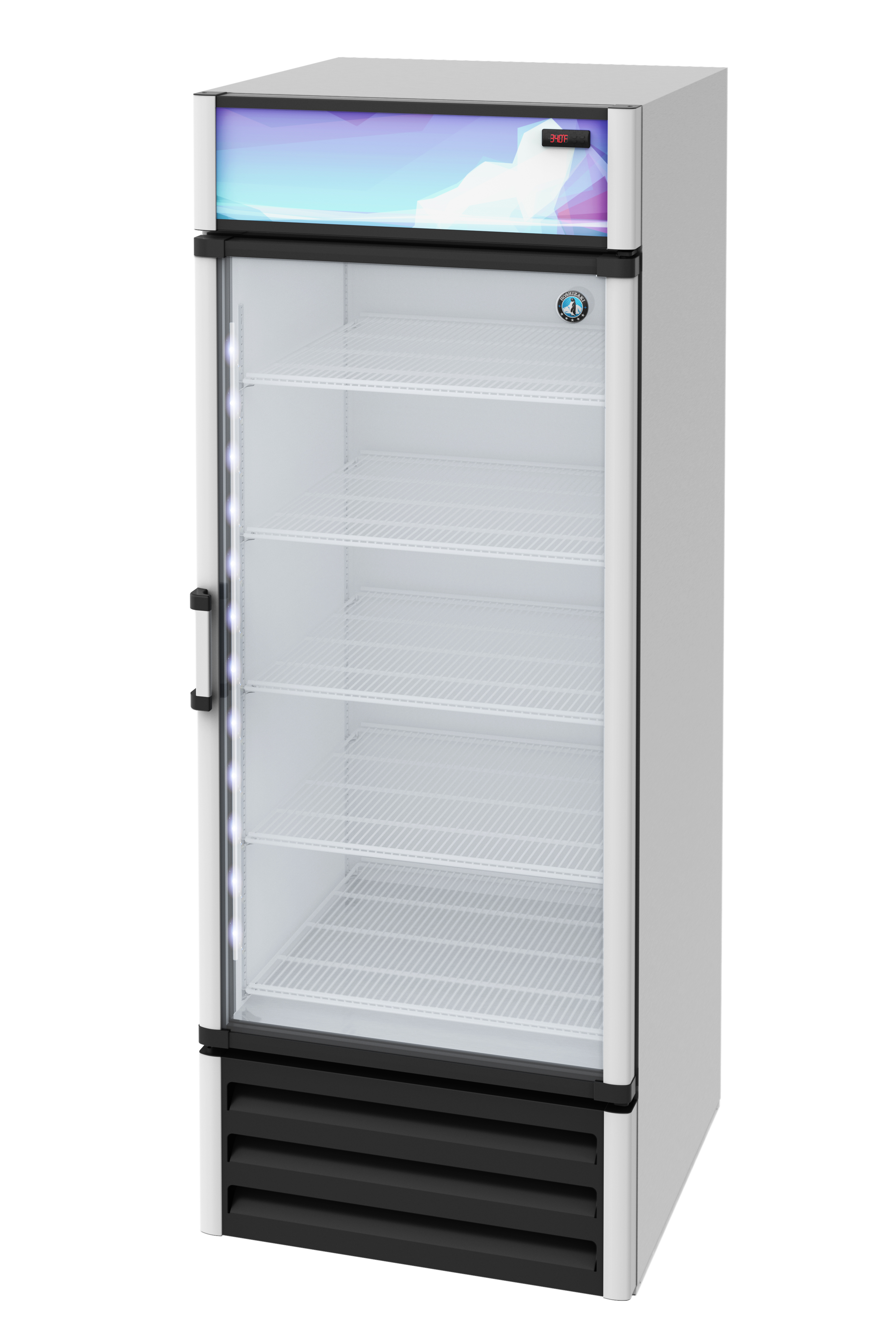 RM-26, Refrigerator, Single Section Glass Door Merchandiser