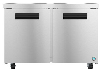 UF48A, Freezer, Two Section Undercounter, Stainless Doors