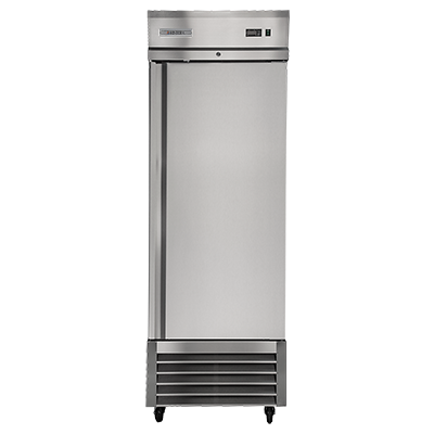 23 cu. ft., One-Section Bottom Mount Reach-In Refrigerator, w/ Aluminum and Stainless Steel