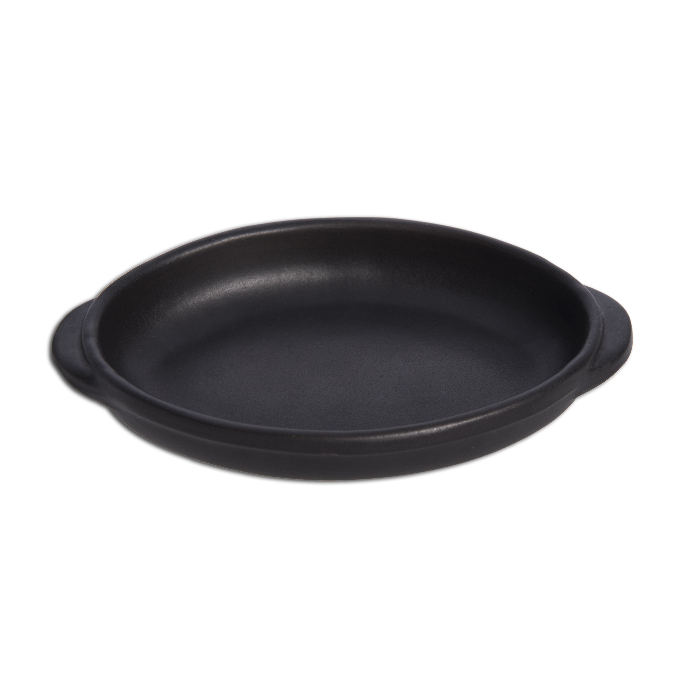 Arcata, Terracotta, Oval Baking Dish, Black