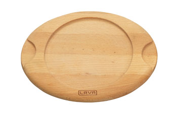 Arcata, Wood Underliner for 6 1/4"D Round Dish, Cast Iron