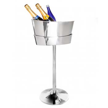 Steelite DW Haber Wine Coolers Stainless Steel, Wine Stand For Six Bottle Oval Scoop Cooler
