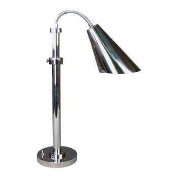 Steelite DW Haber Fusion Heat Lamp Stainless Steel, Portable Heat Lamp Fusion Single Head Adjustable Height