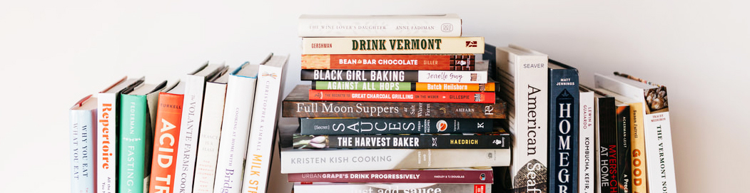 Stack of books nominated for 2018 Readable Feast Awards