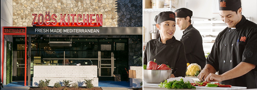 Zoës Kitchen, Fresh Made Mediterranean, front entrance of restaurant