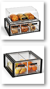 Vollrath® clear display cases for food