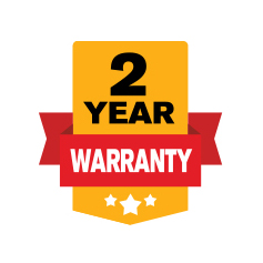 2-year warranty emblem