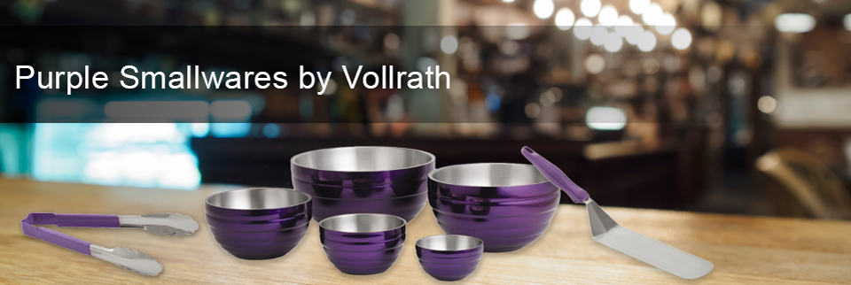 Vollrath: Purple Smallwares to Prepare and Serve Allergen-free Meals