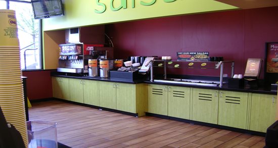 Moe's Southwest Grill beverage station