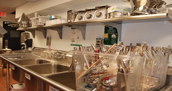 Gather restaurant dish area