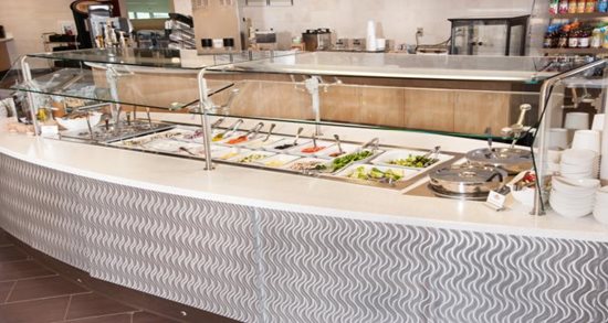Intelligrated corporate dining cafe salad bar