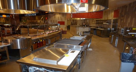 Cincinnati Horseshoe Casino exhibition kitchen 