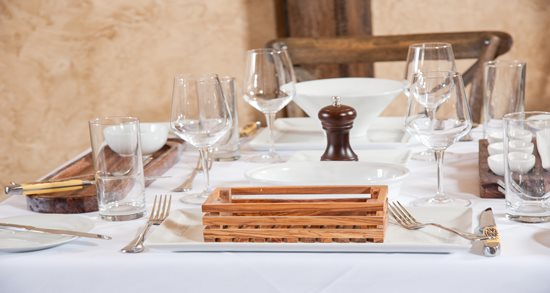 Cibréo Italian Kitchen dining room place settings