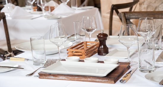 Cibréo Italian Kitchen dining room tabletops