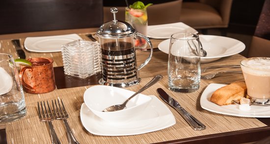 Ken Stewart's East Bank place-setting and custom flatware