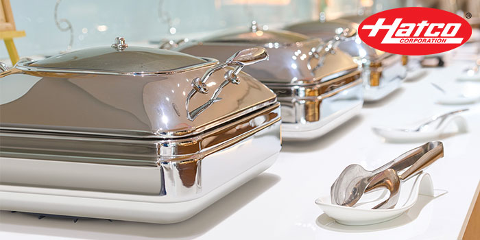 Image of Buffet Chafers on a table