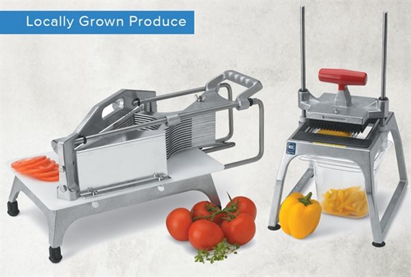 Locally Grown Produce with Vollrath Manual Food Processors