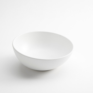 WHITE ANGLED BOWL, LIFT COLLECTION