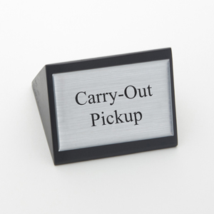 CARRY- OUT PICKUP,  DBL-SIDED SIGN