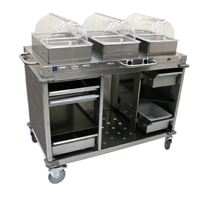 Cadco CBC-HC-L3-4 Serving Counter, Hot & Cold Buffet