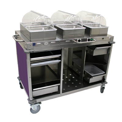 Cadco CBC-HC-L7-4 Serving Counter, Hot & Cold Buffet