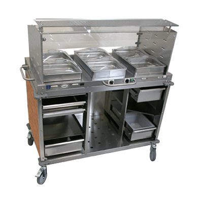 Cadco CBC-HC-SG-L1 Serving Counter, Hot & Cold Buffet