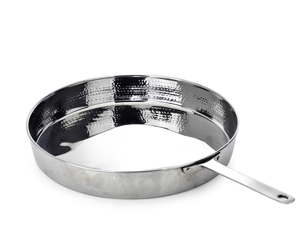 Stainless Steel Hammered Frying Pan 2.5 Qt.
