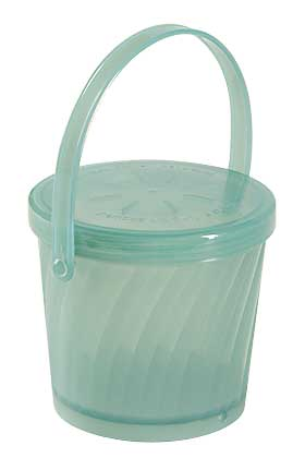 G.E.T. Enterprises EC-07-1-CL Carry Take Out Container, Plastic