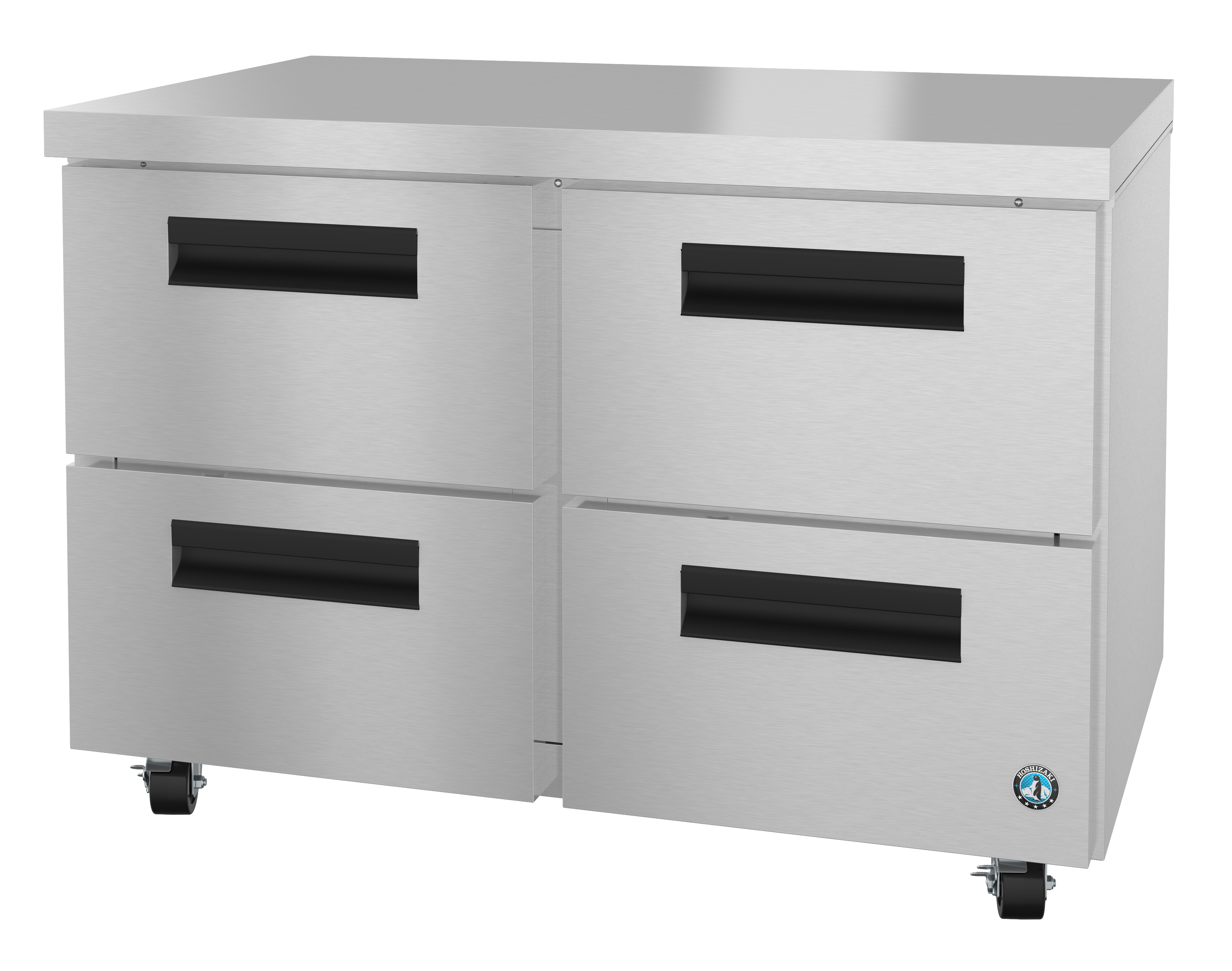 CRMR48-D4, Refrigerator, Two Section Undercounter, Stainless Drawers