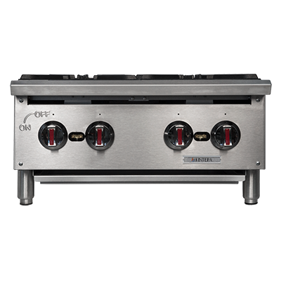 24" Gas Hot Plate, w/ 4 Burners