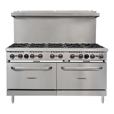 60" Natural Gas Dual Range Oven w/ 10 Burners