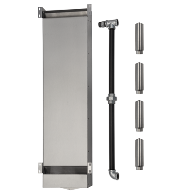 Double Deck Stacking Kit w/ 6" Legs and Interconnecting Plumbing