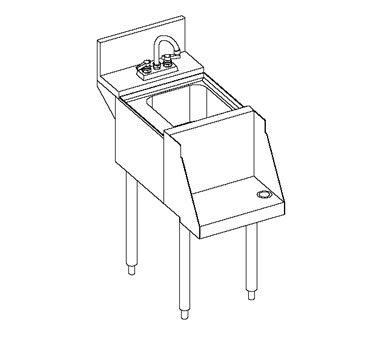 Perlick Corporation TSC42IC Underbar Ice Bin/Cocktail Station