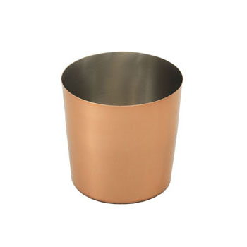 Arcata, French Fry Cup, 10 oz, 3 1/2"H, S/S, Copper, Mirror Finish