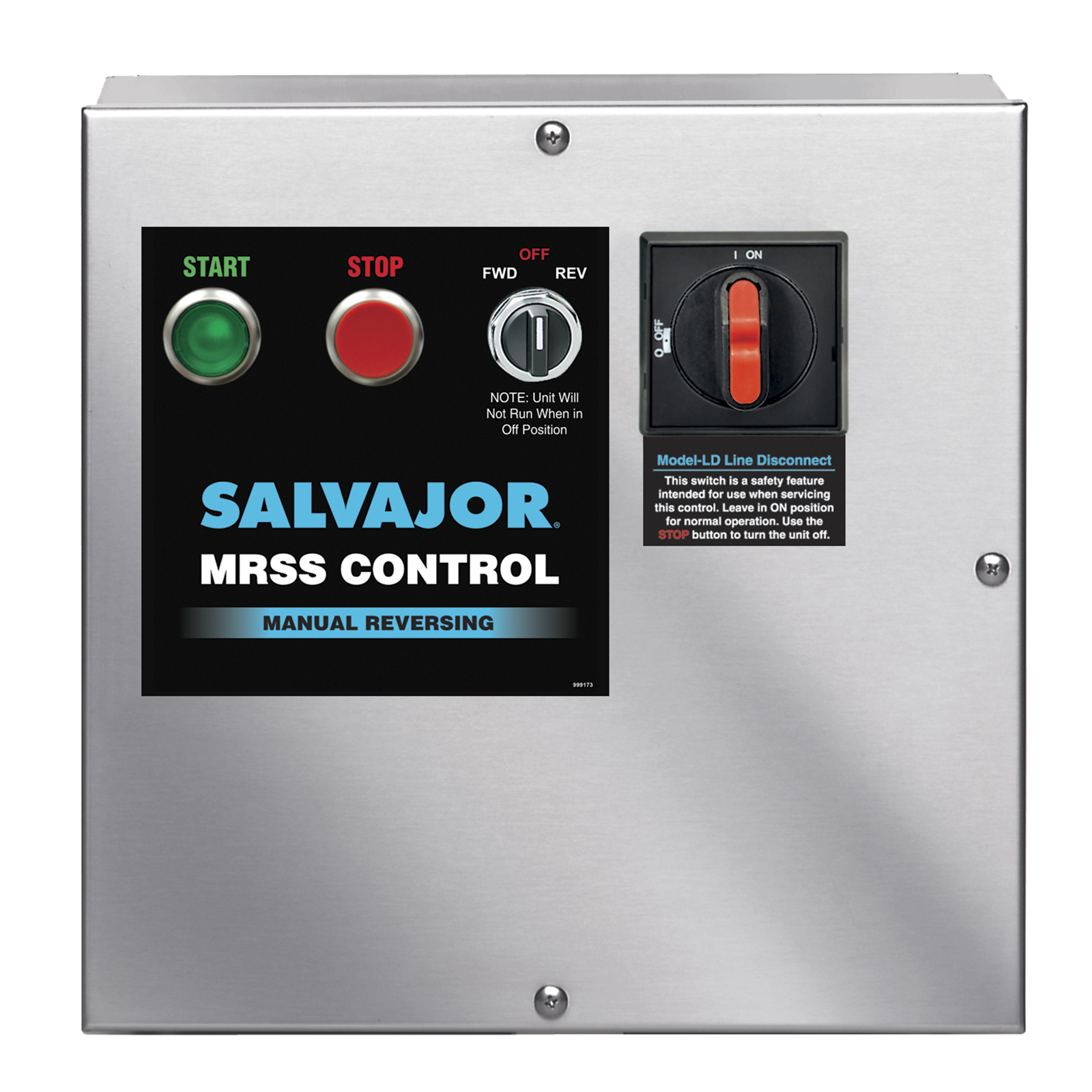 Salvajor MRSS-LD Disposer Control Panel