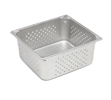 TriMark Culinary Essentials 1/4 Size Slotted Steam Table Pan Cover Flat 22 Gauge 