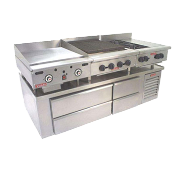 Vulcan ARS110 Refrigerated Counter, Griddle Stand